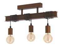 Eglo Townshend 4 - Taklampe - 3 innganger - E27 - antikkbrun