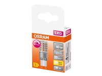 Produktfoto för OSRAM LED SUPERSTAR - LED-glödlampa - form: majs - klar finish - G9 - 4 W (motsvarande 40 W) - klass E - varmt vitt ljus - 2700 K