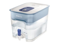 BRITA Fill&Enjoy Flow – Water filter dispenser – Storlek 21.7 x 30.7 cm – Höjd 22.4 cm – 8.2 L – vit petrolium