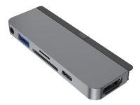 HyperDrive 6-i-1 USB-C Hub – Dockingstation – USB-C – HDMI – för Apple 10,9-tums iPad Air (4. generation)  11-tums iPad Pro  12,9-tums iPad Pro  iPad mini