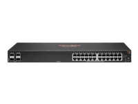 HPE Aruba 6000 24G 4SFP Switch – Switch – L3 – Administrerad – 24 x 10/100/1000 + 4 x Gigabit SFP – sida till sida luftflöde – rackmonterbar – Växelström 100 – 127 V/200 – 240 V