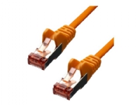 ProXtend – Nätverkskabel – RJ-45 (hane) till RJ-45 (hane) – 1 m – 5.8 mm – F/UTP (folieöverdraget oskärmat tvinnat par) – CAT 6 – IEEE 802.3af – hakfri tvinnad – orange