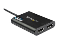 StarTech.com USB 3.0 to Dual DisplayPort Adapter 4K 60Hz, DisplayLink Certified, Video Converter with External Graphics Card - Mac & PC (USB32DP24K60) - DisplayPort-adapter - USB-type A (hann) til DisplayPort (hunn) - USB 3.0 - 30 cm - 4 K 60 Hz (4096 x 2