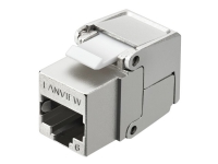 Lanview – Modulär insättning – Cat 6 shielded flip – CAT 6 – RJ-45 – silver