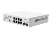 MikroTik Cloud Smart Switch CSS610-8G-2S+IN - Switch - smart - 8 x 10/100/1000 + 2 x 10 Gigabit SFP+ - stasjonær, rackmonterbar - Passive PoE - DC-strøm PC tilbehør - Nettverk - Switcher