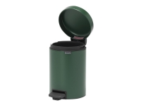 Brabantia newIcon - Søppelbøtte - flipp-lokk - 3 L - fotpedal - furugrønn
