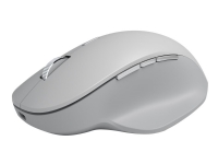 Microsoft Surface Precision Mouse – Mus – ergonomisk – högerhänt – optisk – 6 knappar – trådlös kabelansluten – USB Bluetooth 4.2 LE – grå – kommersiell