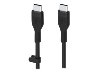 Belkin BOOST CHARGE - USB-kabel - 24 pin USB-C (hann) til 24 pin USB-C (hann) - USB 2.0 - 2 m - svart PC tilbehør - Kabler og adaptere - Datakabler