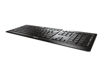 CHERRY STREAM KEYBOARD WIRELESS - Tastatur - trådløs - 2.4 GHz - US International - tastsvitsj: CHERRY SX - svart PC tilbehør - Mus og tastatur - Tastatur