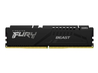 Kingston FURY Beast – DDR5 – modul – 8 GB – DIMM 288-pin – 4800 MHz / PC5-38400 – CL38 – 1.1 V – ej buffrad – on-die ECC