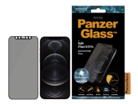 PanzerGlass™ | Personvern og etuivennlig - Skjermbeskytter for mobiltelefon - Kant-til-kant-passform - Rammefarge svart | Apple iPhone 12/12 Pro Tele & GPS - Mobilt tilbehør - Skjermbeskyttelse