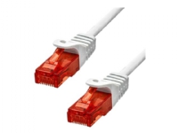 ProXtend – Patch-kabel – RJ-45 (hane) till RJ-45 (hane) – 75 cm – 6 mm – UTP – CAT 6 – halogenfri hakfri tvinnad – vit