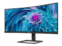 Philips E-line 346E2CUAE – LED-skärm – böjd – 34 – 3440 x 1440 UWQHD @ 100 Hz – VA – 300 cd/m² – 3000:1 – 1 ms – HDMI DisplayPort USB-C – högtalare – svart med struktur