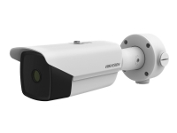 Hikvision DS-2TD2138-7/QY – Termisk/nätverksövervakningskamera – kula – färg – 1280 x 720 (optical) / 384 x 288 (thermal) – fast lins – ljud – komposit – LAN 10/100 – MJPEG H.264 H.265 – DC 12 V / AC 24 V / PoE Class 3