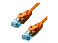 ProXtend – Patch-kabel – RJ-45 (hane) till RJ-45 (hane) – 50 cm – 6 mm – UTP – CAT 6a – IEEE 802.3at – halogenfri formpressad hakfri tvinnad – orange