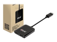 Club 3D CSV-7200H – Videokort – DisplayPort hane till HDMI hona – 20 cm – 4K60Hz (3840 x 2160) stöd