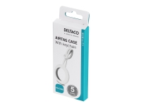 DELTACO - Bag for airtag - henger - silikon - hvit - for Apple AirTag Helse - Pulsmåler - Tilbehør