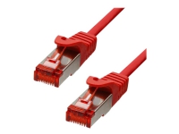 ProXtend – Patch-kabel – RJ-45 (hane) till RJ-45 (hane) – 1.5 m – 5.8 mm – F/UTP (folieöverdraget oskärmat tvinnat par) – CAT 6 – halogenfri hakfri tvinnad – röd