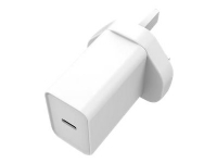 eSTUFF – Strömadapter – PD 3.0 (24 pin USB-C) – matt vit – Storbritannien