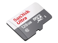 SanDisk Ultra – Flash-minneskort (microSDXC till SD-adapter inkluderad) – 128 GB – UHS-I / Class10 – mikroSDXC UHS-I