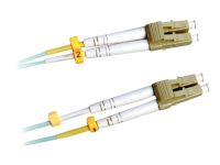 Lanview – Patch-kabel – LC/UPC-multiläge (hane) till LC/UPC-multiläge (hane) – 5 m – 2 mm – fiberoptisk – duplex – 50/125 mikron – OM3 – halogenfri – havsblå