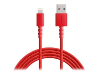 Anker PowerLine Select+ - Lightning-kabel - Lightning hane till USB hane - 1.83 m - röd - för Apple iPad/iPhone/iPod (Lightning)