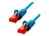 ProXtend – Patch-kabel – RJ-45 (hane) till RJ-45 (hane) – 20 m – 5 mm – UTP – CAT 6 – IEEE 802.3af – startad hakfri tvinnad – blå