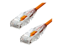 ProXtend Ultra Slim – Patch-kabel – RJ-45 (hane) till RJ-45 (hane) – 2 m – 3.6 mm – UTP – CAT 6 – halogenfri formpressad hakfri tvinnad – orange