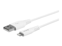 eSTUFF – Lightning-kabel – Lightning hane till USB hane – 50 cm – vit – för Apple iPad/iPhone/iPod (Lightning)