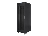 Lanberg - Rack Skap - Med 4 Kjølevifter, Display - Svart, Ral 9004 - 37U - 19"