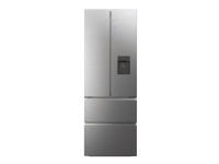 Haier FD 70 Series 7 HFW7720EWMP – Kylskåp/frys – nedre frys med fransk dörr – Wi-Fi – bredd: 70 cm – djup: 67.5 cm – höjd: 200.6 cm – 477 liter – Klass E – grå