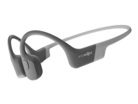 AfterShokz OpenRun - Hodetelefoner med mikrofon - åpent øre - bak-nakken-montering - Bluetooth - trådløs - grå