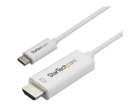 Bilde av Startech.com 10ft (3m) Usb C To Hdmi Cable, 4k 60hz Usb Type C To Hdmi 2.0 Video Adapter Cable, Thunderbolt 3 Compatible, Laptop To Hdmi Monitor/display, Dp 1.2 Alt Mode Hbr2 Cable, White - 4k Usb-c Video Cable (cdp2hd3mwnl) - Ekstern Videoadapter - Vl100