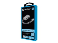 Sandberg USB-C Multi Card Reader Pro - Kortleser (MMC, SD, CF, TransFlash, microSD, SDHC, SDXC) - USB-C Foto og video - Foto- og videotilbehør - Kortlesere