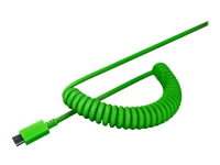 Razer – Sats med tangenthättor – grön – med matching coiled cable