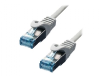 ProXtend – Patch-kabel – RJ-45 (hane) till RJ-45 (hane) – 25 cm – 6 mm – SFTP PiMF – CAT 6a – IEEE 802.3at – halogenfri formpressad hakfri tvinnad – grå