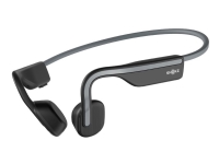 AfterShokz OpenMove - Hodetelefoner med mikrofon - åpent øre - bak-nakken-montering - Bluetooth - trådløs - grå