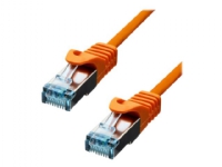 ProXtend – Patch-kabel – RJ-45 (hane) till RJ-45 (hane) – 2 m – 6 mm – S/FTP – CAT 6a – IEEE 802.3at – halogenfri formpressad hakfri tvinnad – orange