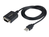 StarTech.com 3ft (1m) USB to Serial Cable with COM Port Retention DB9 Male RS232 to USB Converter Straight Through USB to Serial Adapter for PLC/Printer/Scanner – Prolific IC Automatic Handshake Windows/Mac OS – Seriell adapter – USB – RS-232