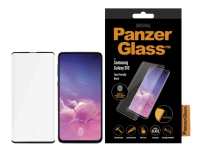 PanzerGlass™ | Case-Friendly – Skærmbeskytter för mobiltelefon – Edge-to-Edge passform – ramfarve sort | Samsung Galaxy S10