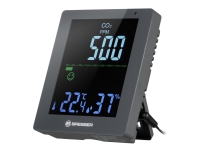 Bresser Smile - Thermo-hygro-CO2-måler - digital - grå Hagen - Tilbehør til hagen - Værstasjon og termometer