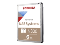 Toshiba N300 NAS - harddisk - 6 TB - intern - 3,5 - SATA 6 Gb/s - 7200 rpm - buffer: 256 MB