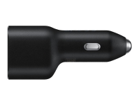 Bilde av Samsung Ep-l4020 - Bilstrømadapter - 40 Watt - Fc - 2 Utgangskontakter (usb, 24 Pin Usb-c) - Svart