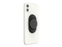 PopSockets PopGrip - Fingergrep/stativ for mobiltelefon - byttbar i lommeformat - Knurled Black Foto og video - Videokamera - Tilbehør til actionkamera
