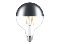 Philips – LED-glödlampa – form: G125 – E27 – 7.2 W (motsvarande 50 W) – klass F – varmt vitt ljus – 2700 K – spegelkrona