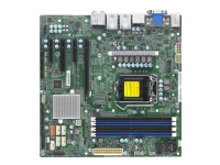 SUPERMICRO X12SCQ – Moderkort – micro ATX – LGA1200-uttag – Q470E Chipuppsättning – USB-C Gen2 USB 3.1 Gen 2 – 2 x Gigabit LAN – inbyggda grafiken (CPU krävs) – HD Audio