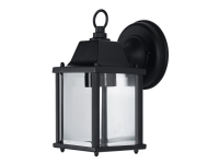 Bilde av Ledvance Endura Classic - Vegglampe - 1 Sokkel - E27 - Square Lantern - Svart, Blank