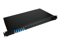 Lanview – Patch-panel – rackmontering – LC Duplex SM X 6 – svart – 1U – 19