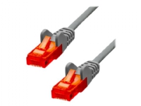 ProXtend – Patch-kabel – RJ-45 (hane) till RJ-45 (hane) – 1.5 m – 5 mm – UTP – CAT 6 – IEEE 802.3af – startad hakfri tvinnad – grå