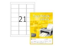 Etiketter TopStick 63,5 x 38,1mm hvid – (100 ark)